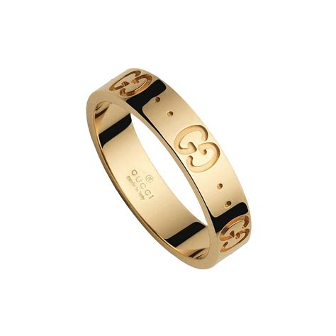 gucci ring yellow gold|gucci gold textured icon ring.